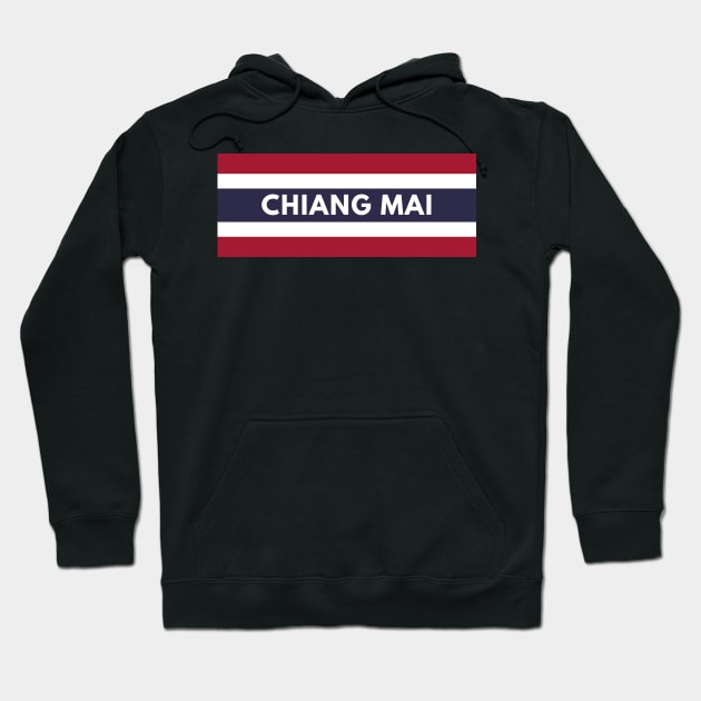 Chiang Mai in Thailand Flag Hoodie by aybe7elf